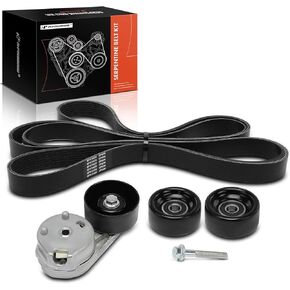A-Premium Engine Serpentine Belt Drive Kit Compatible with Ford F-250 Super Duty, F-350 Super Duty, F-450 Super Duty, F-550 Super Duty, 2012 2013 2014 2015 2016-6.7L