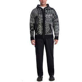 Karl Lagerfeld Paris Men's Abstract Pattern Hooded Sweater