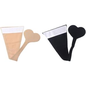2pcs سراويل ثونغ غير مرئية للنساء سلس عارية العصي القلب لا تظهر الملابس الداخلية لاصق مريحة
