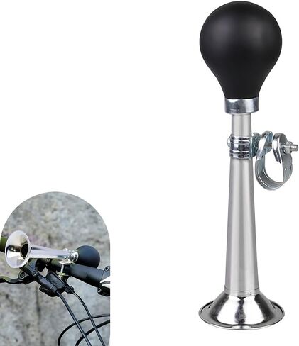 1 PC Bike Horn, 7 Inch Loud Sound Bicycle Bell, Weather-Resistant Vintage Metal Air Horn, Bike Bells for Kids & Adults, Universal Fit for Bicycles/Motorcycles/ATV/Golf Carts (Red) in Saudi Arabia