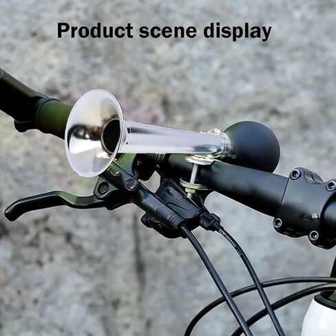 1 PC Bike Horn, 7 Inch Loud Sound Bicycle Bell, Weather-Resistant Vintage Metal Air Horn, Bike Bells for Kids & Adults, Universal Fit for Bicycles/Motorcycles/ATV/Golf Carts (Red) in Saudi Arabia