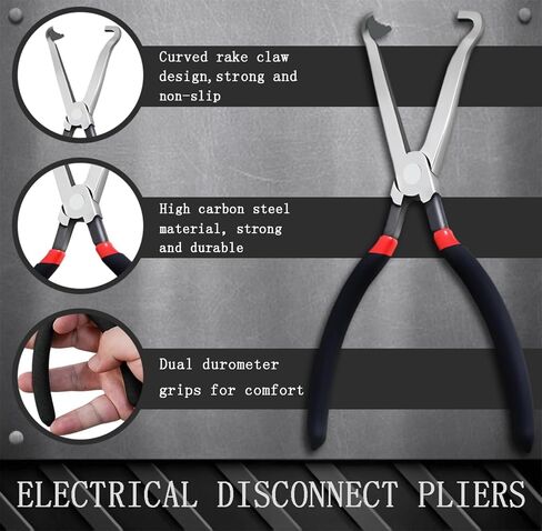 60-Degree Angled Electrical Disconnect Pliers for Automotive Connectors, Sensors & Wire Plugs - Locking Push Tab Removal Tool with Non-Slip Grip, (3-Piece Set) (3 PCS) in Saudi Arabia