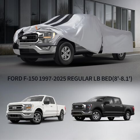 Toyota Tundra Truck Cover Custom Fit 1999-2021 Double Cab/CrewMax Cab Short Bed(5.5'-6.5') with Door Zipper, 10 Layers Pickup Truck Cover Waterproof All Weather, Car Tarp for Wind Dust Sun Protector. in Saudi Arabia
