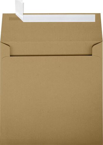 LUXPaper Square Invitation Envelopes | Peel & Press | 5" x 5" | White Linen | 80lb. Text | 50 Qty in Kuwait