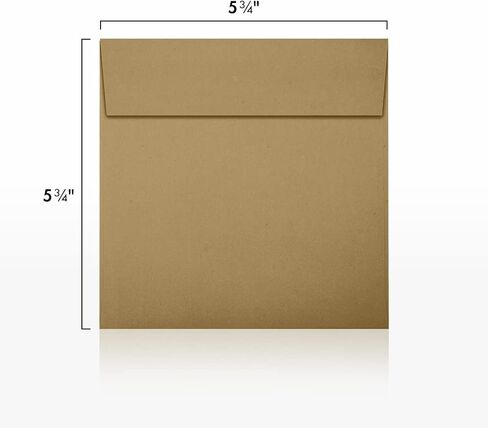 LUXPaper Square Invitation Envelopes | Peel & Press | 5" x 5" | White Linen | 80lb. Text | 50 Qty in Kuwait