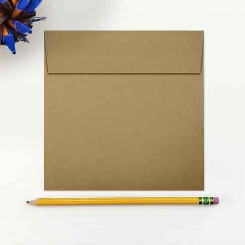 LUXPaper Square Invitation Envelopes | Peel & Press | 5" x 5" | White Linen | 80lb. Text | 50 Qty in Kuwait