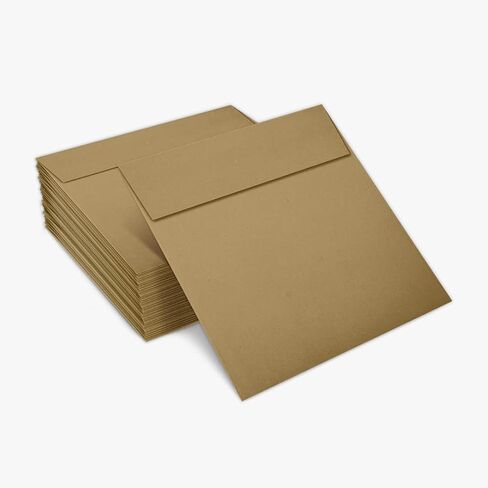 LUXPaper Square Invitation Envelopes | Peel & Press | 5" x 5" | White Linen | 80lb. Text | 50 Qty in Kuwait
