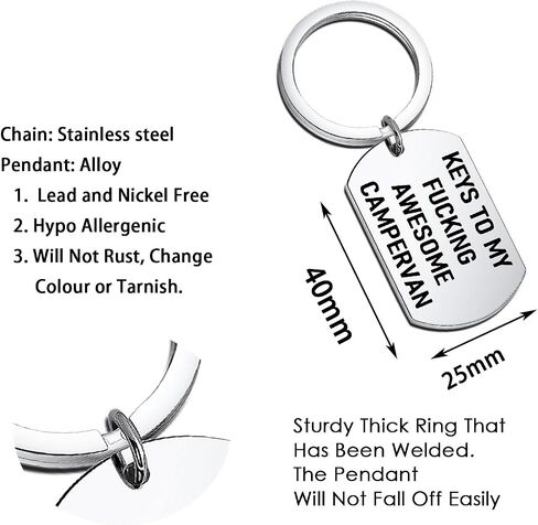 Maofaed van Driver Gift Van Ownty Home Hife to My Fxxking Awesome Campervan Keychain Campervan Gift in Saudi Arabia