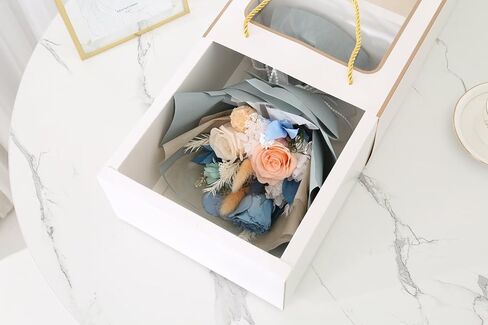 Valentines Day Flowers Gifts for Her, Flowers for Delivery, Preserved Flowers Bouquets Last 1-3 Years, Birthday Gifts for Women, Mothers Day Flowers, (Blue) in Saudi Arabia