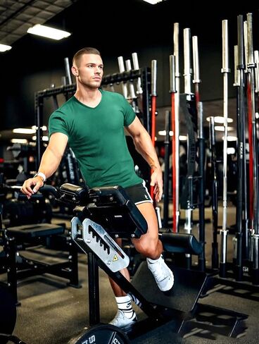 Lehmanlin Men Muscle T Shirts Slim Fit Fit Fit Bustic Buybuilding Thirts تمتد in Kuwait