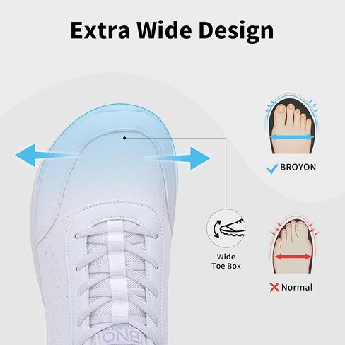 رجالي عريض أصابع القدم أحذية المشي قوس الدعم التنس الأحذية الرياضية صفر إسقاط الحد الأدنى أحذية عارضة الحجم 7-12 in Kuwait