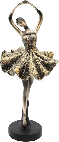 Elegant Ballerina Figurines - Resin Ballet Dancer Sculpture for Home Decor, Bookshelf, Desk, or Dining Table Decoration - Artistic Ballet Statue in Saudi Arabia