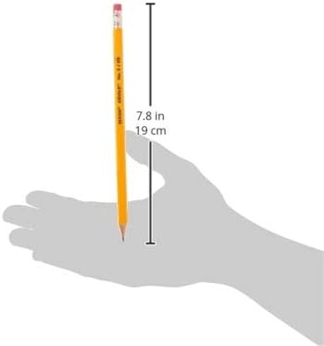 Dixon 12886 Oriole Woodcase Presharpened Pencil, Hb #2, Yellow, Dozen in Saudi Arabia