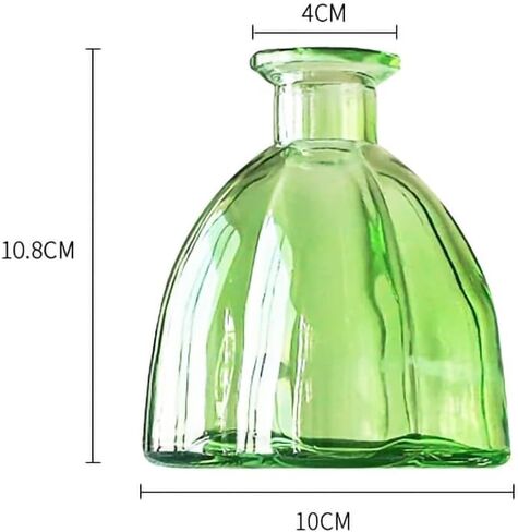 WAIT FLY Colorful Glass Diffuser Bottles for Essential Oils, Replacement Diffusers, Reed Sticks, Crafts, Spa, Home Decoration-Green-1 PCS in Kuwait