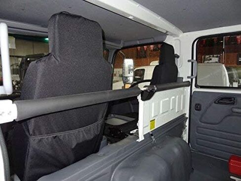 2006-2021 Isuzu NPR, Durafit Seat Covers Heavy-Duty Exact Custom-Fit Seat Covers (Front 40/60 Split Bench Seat, I2280-C1 Black Endura) in Saudi Arabia