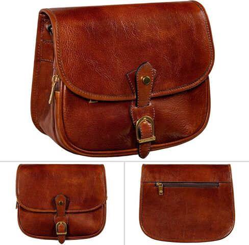 Time Resistance Leather Cross Body Bag for Women - Handbag, Shoulder, Messenger, Purse in Saudi Arabia