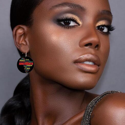 Juneteenth Outfit for Women African Juneteenth Earrings Bracelets Jewelry Sets for Black Women Juneteenth 1865 Earrings Juneteenth Shirts Women Accessories in Saudi Arabia