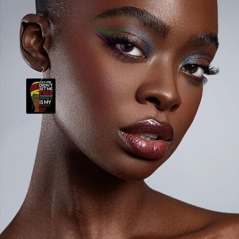 Juneteenth Outfit for Women African Juneteenth Earrings Bracelets Jewelry Sets for Black Women Juneteenth 1865 Earrings Juneteenth Shirts Women Accessories in Saudi Arabia