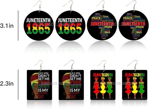 Juneteenth Outfit for Women African Juneteenth Earrings Bracelets Jewelry Sets for Black Women Juneteenth 1865 Earrings Juneteenth Shirts Women Accessories in Saudi Arabia