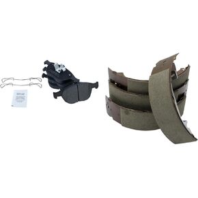TRQ Brake Pads Semi-Metallic Compatible with 2010-2013 Ford Transit Connect