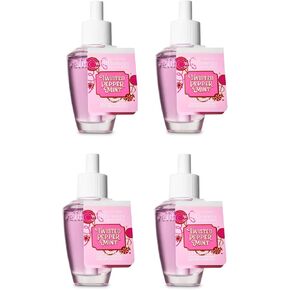 Bath and Body Works 4 Pack Twisted Peppermint Wallflower Fragrance Refill 0.8 Oz
