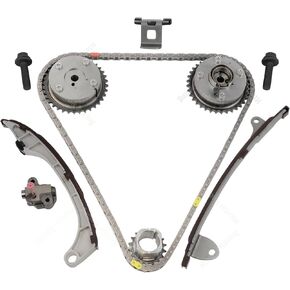 مجموعة سلسلة توقيت المحرك Kit 2009-2012 متوافقة مع تويوتا كامري هايلاندر RAV4 SIENNA VENZA SCION TC 2.5 2.7 L4 1AR-FE 2AR-FE استبدال 13050-0V010 13070-0V010 13506-0V010 13540-36010 13521-0V010