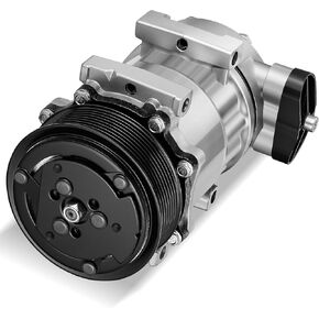 60-02144NA Air Conditioning A/C Compressor with Clutch Compatible with Kenworth C500 K100E K270 K300 K370 T170 T300 T270 T370 T400 T800 T2000 T600A W900, Compatible with Peterbilt 320 379 385