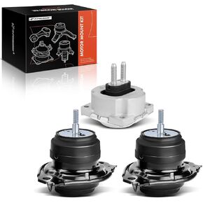 A-Premium 3PCS محرك محرك محرك وجبل ناقل الحركة مجموعة متوافقة مع جيب جراند شيروكي 2014-2015 V6 3.6L ، ناقل حركة أوتوماتيكي 4WD ، استبدل# 5038548AB ، 52124675AF
