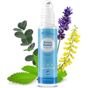 Marie Originals Breathe Blend Essential Oils Sinus Roll on | Natural Eucalyptus, Peppermint Lavender Essential Oil Roll on | Aromatherapy Support for Clear Breathing, Head Ease, Relaxation | 10 mL