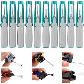 JRready ST5351 Terminal Removal Tool Pin Extractors for Wire Harness Repair in Cars Electronics Connectors Appliances Compatible with MCON Harting TE AMP Metri Pack 280 630 Terminal Release Kit
