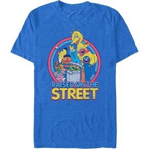 خامس الشمس Sesame Street Men Men Retro Short Sleeve Crew Tee