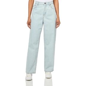 HUGO Women's Leni Loose Fit Wide Leg Jeans