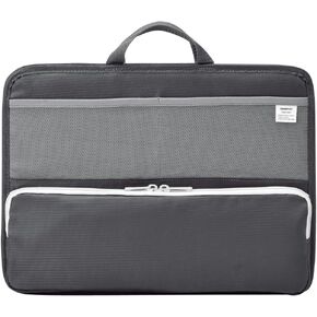 Lihit Lab A7664-24 Bag-in-Bag, Stand Pocket, A4, Horizontal Stand, Black