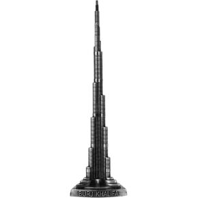Burj Khalifa Tower Model, Alloy Miniature European Dubai Tower Model for Office Home Desktop Decor
