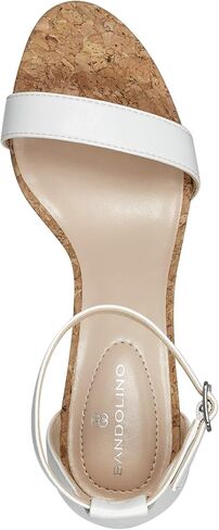 Bandolino Women's Armory Heeled Sandal, White 140, 7 in Kuwait