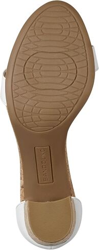 Bandolino Women's Armory Heeled Sandal, White 140, 7 in Kuwait