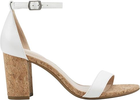 Bandolino Women's Armory Heeled Sandal, White 140, 7 in Kuwait