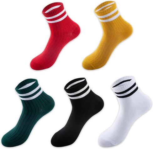 Socks 5Pairs Cotton Men's Athletic Socks,box-packed Socks,Men s Running Ankle Socks in Saudi Arabia