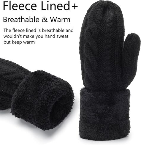 البالغين winter-winter-mittens حراري-غلوفيس الزلاجات متماسكة اللطيف للنساء الطقس البارد in Kuwait