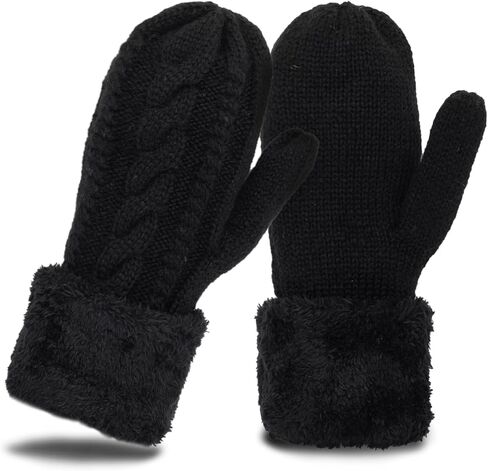 البالغين winter-winter-mittens حراري-غلوفيس الزلاجات متماسكة اللطيف للنساء الطقس البارد in Kuwait