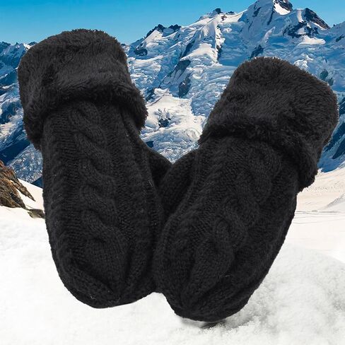 البالغين winter-winter-mittens حراري-غلوفيس الزلاجات متماسكة اللطيف للنساء الطقس البارد in Kuwait