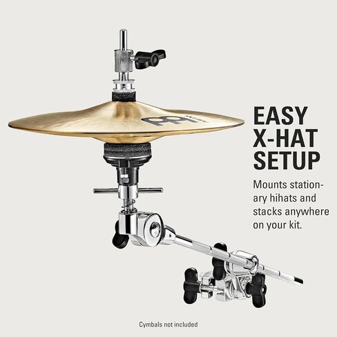 Meinl Cymbals X-Hat Cymbal Stand Arm for Auxiliary Hihats or Stacks with Clutch and Adjustable Tension, Chrome Plated Steel, 2-Year Warranty (MXH) in Saudi Arabia