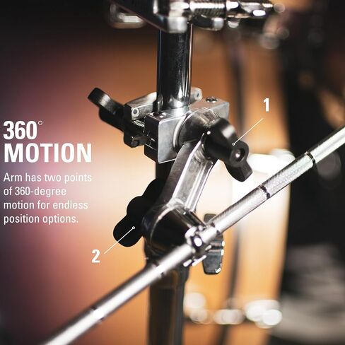 Meinl Cymbals X-Hat Cymbal Stand Arm for Auxiliary Hihats or Stacks with Clutch and Adjustable Tension, Chrome Plated Steel, 2-Year Warranty (MXH) in Saudi Arabia