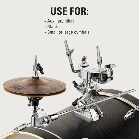 Meinl Cymbals X-Hat Cymbal Stand Arm for Auxiliary Hihats or Stacks with Clutch and Adjustable Tension, Chrome Plated Steel, 2-Year Warranty (MXH) in Saudi Arabia