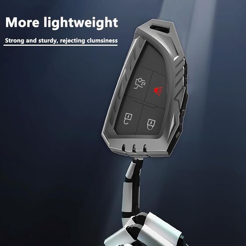 for Chevy Key Fob Cover with Keychain,Zinc Alloy Protection Key Case Compatible with 2021 2022 2023 Chevy Suburban Silverado Tahoe GMC Yukon Sierra 1500 Buick Key Shell Accessories in Saudi Arabia