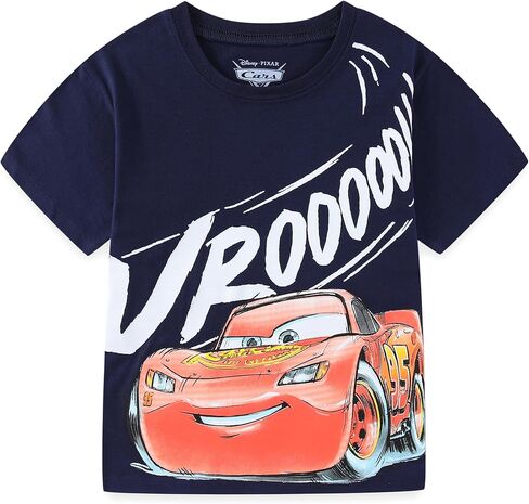 Disney Cars Lightning McQueen Boys Short Sleeve T-Shirt for Toddler and Big Kids in Saudi Arabia
