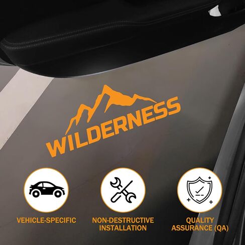 Car Door Light Logo Projector for Subaru Wilderness Outback Forester Legacy Ascent Accessories, Ghost Shadow Welcome LED Puddle Lights (Wilderness Orange) in Kuwait