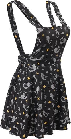 CutiePlusU Women's Suspender Dress Adjustable Suspenders Skirt Cartoon Printed Overalls in Saudi Arabia