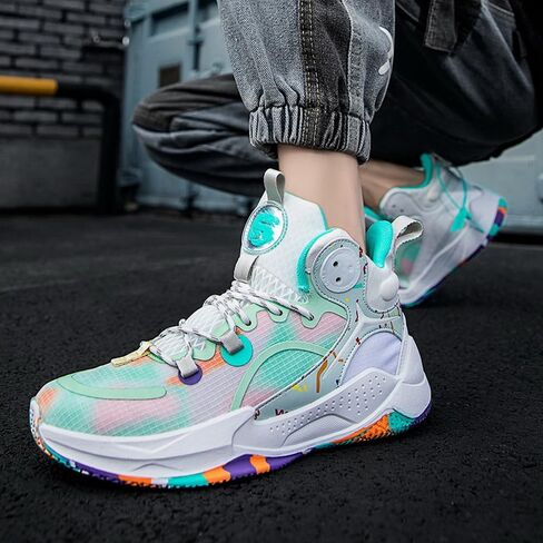 DHOVOR Womens Basketball Shoes Teenager Basketball Sneakers Non Slip Basketball Trainers Sports Shoes for Women Indoor and Outdoor in Saudi Arabia