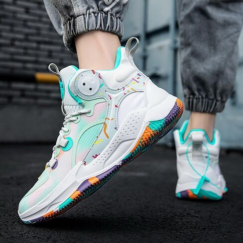 DHOVOR Womens Basketball Shoes Teenager Basketball Sneakers Non Slip Basketball Trainers Sports Shoes for Women Indoor and Outdoor in Saudi Arabia